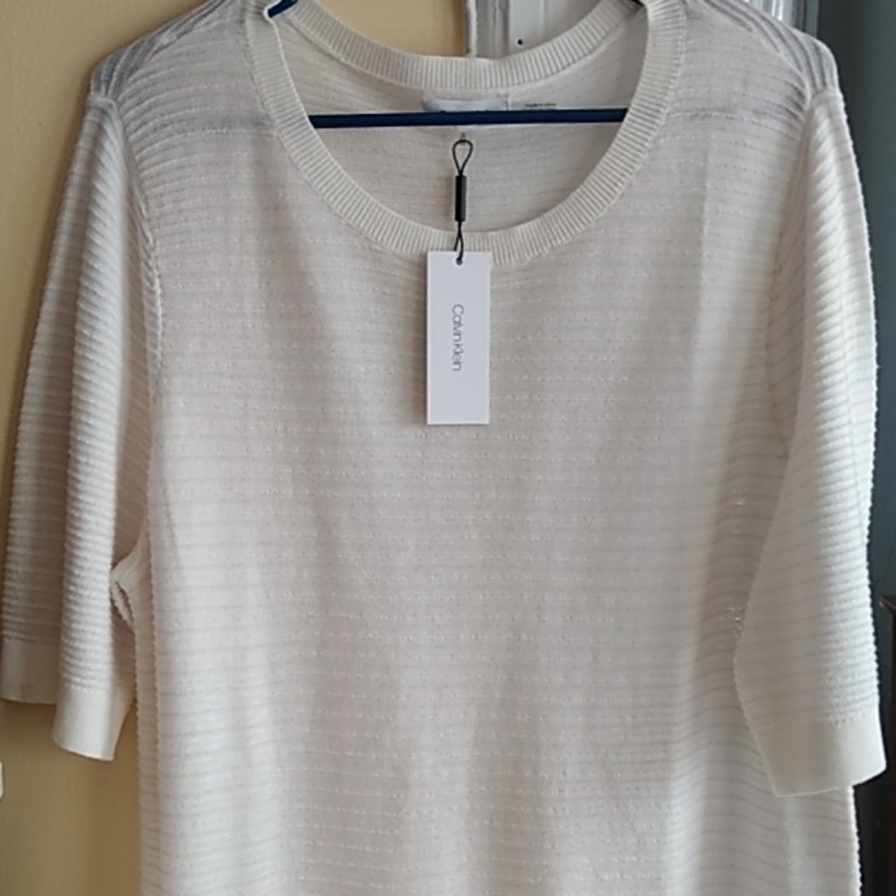 Calvin Klein Short Sleeve Sweater